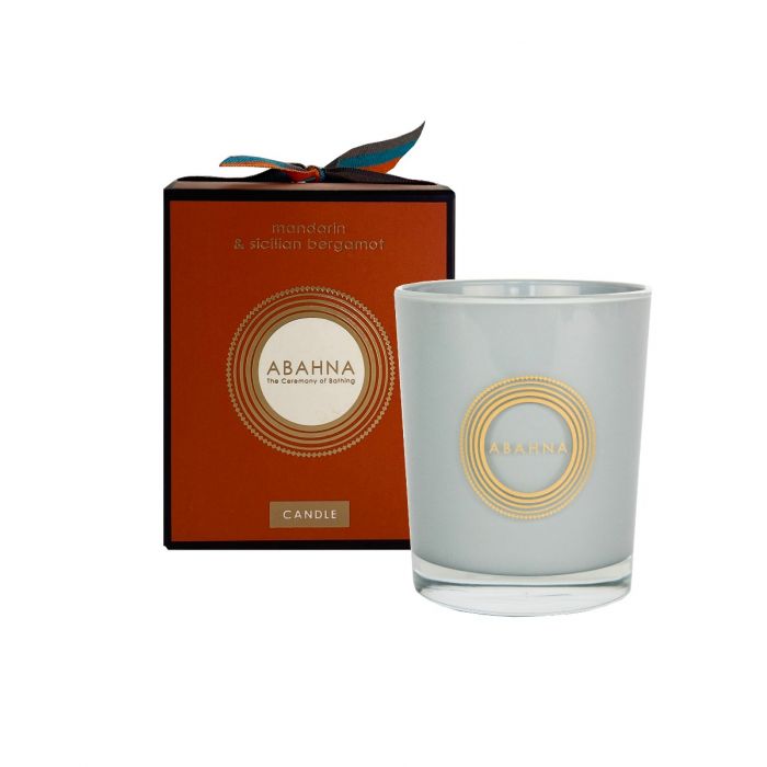 Candela Profumata in Cera Naturale Abahna Mandarin & Bergamotto di Sicilia